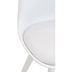 Chaise Linares blanche/blanche