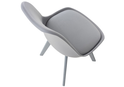 Sedia Linares, grigio/grigio