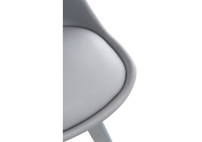 Chaise Linares, gris/gris