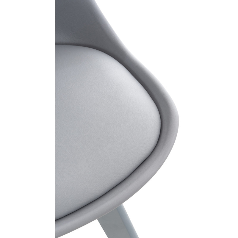 Chaise Linares, gris/gris