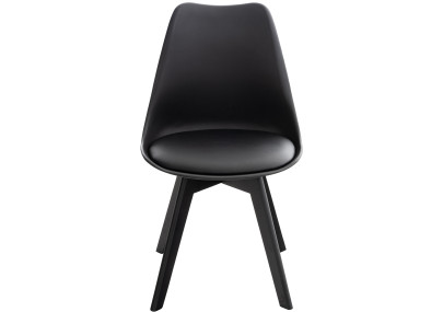Chaise Linares, noir/noir