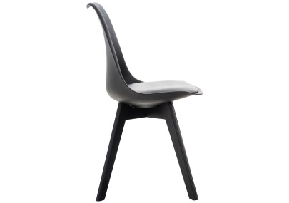 Chaise Linares, noir/noir