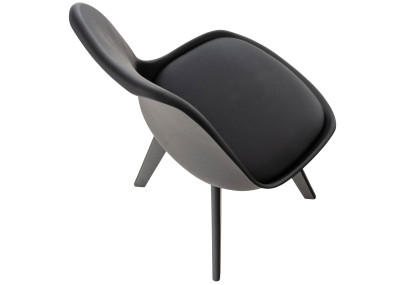 Chaise Linares, noir/noir