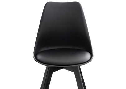 Chaise Linares, noir/noir