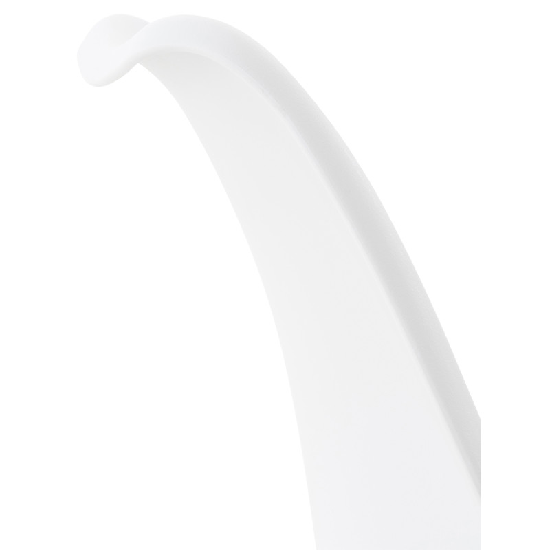 Conjunto de 4 cadeiras Linares em plástico branco/branco