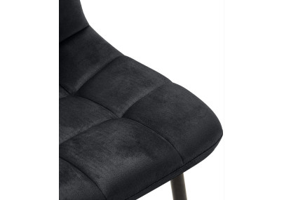 Silla de comedor Antibes, negra