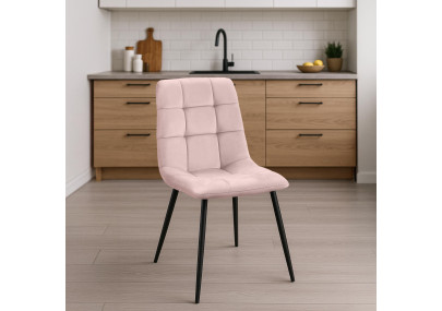 Chaise de salle à manger Antibes rose