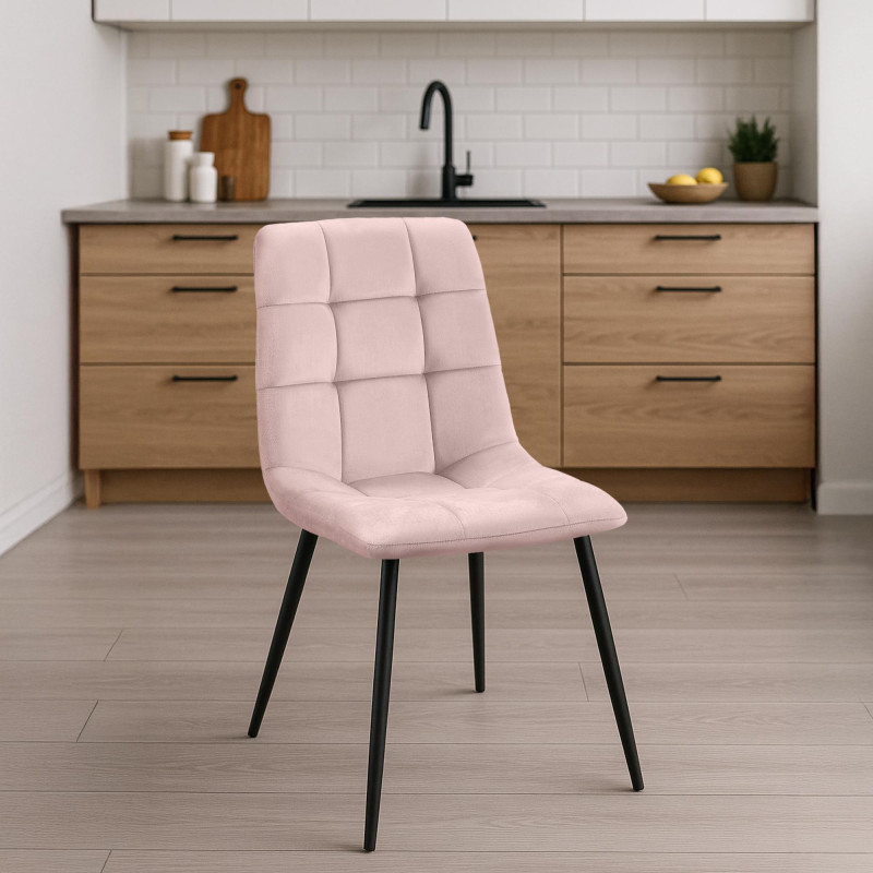 Silla de comedor Antibes rosa