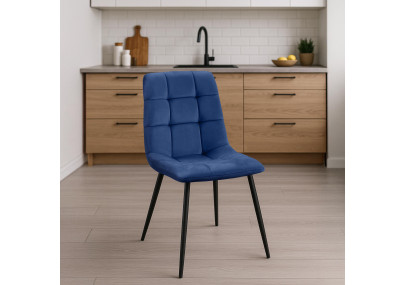 Chaise de salle à manger Antibes bleue