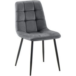 Sedia da pranzo Antibes, grigio scuro