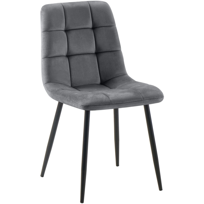 Sedia da pranzo Antibes, grigio scuro