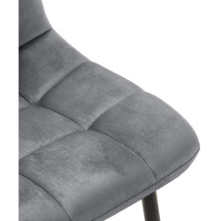 Sedia da pranzo Antibes, grigio scuro