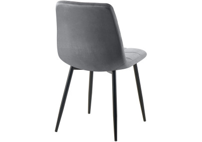 Chaise de salle à manger Antibes, gris foncé