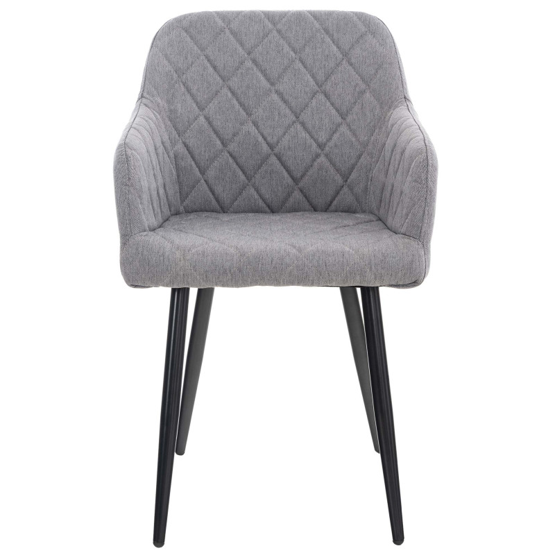 Sedia da pranzo Shila, tessuto grigio