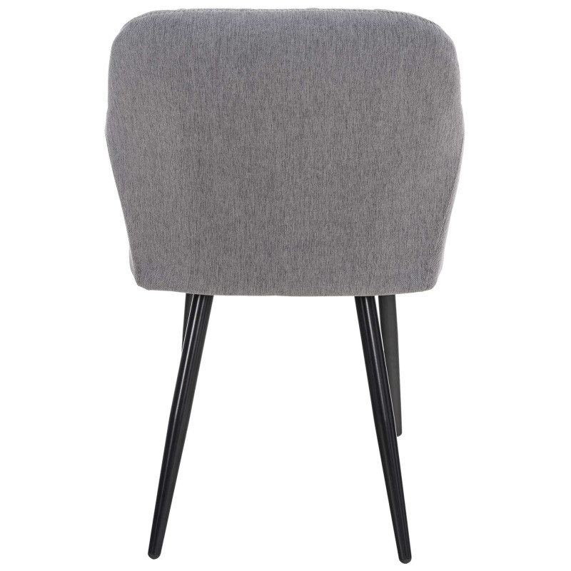Sedia da pranzo Shila, tessuto grigio