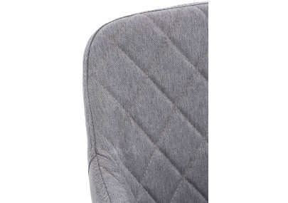 Chaise de salle à manger Shila, tissu gris