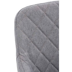 Sedia da pranzo Shila, tessuto grigio