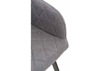 Chaise de salle à manger Shila, tissu gris