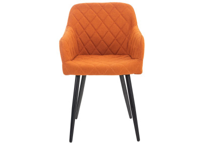Chaise de salle à manger Shila, tissu orange