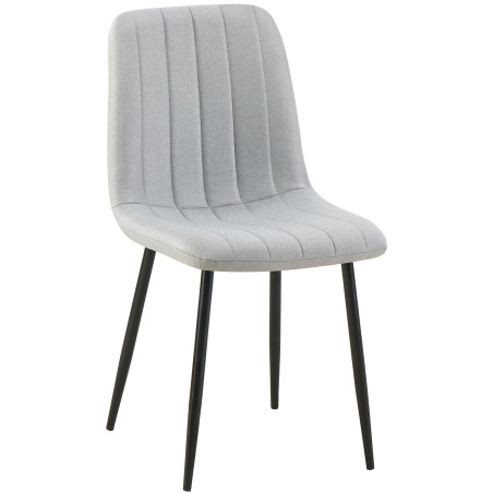 Sedia Dijon, tessuto grigio