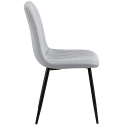 Sedia Dijon, tessuto grigio