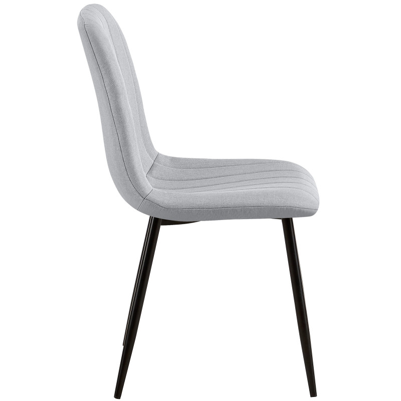 Sedia Dijon, tessuto grigio