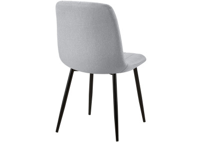 Silla Dijon, tela gris