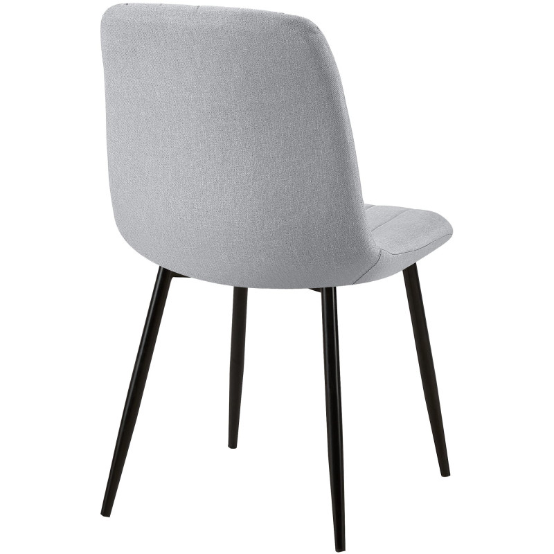 Sedia Dijon, tessuto grigio