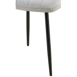 Sedia Dijon, tessuto grigio