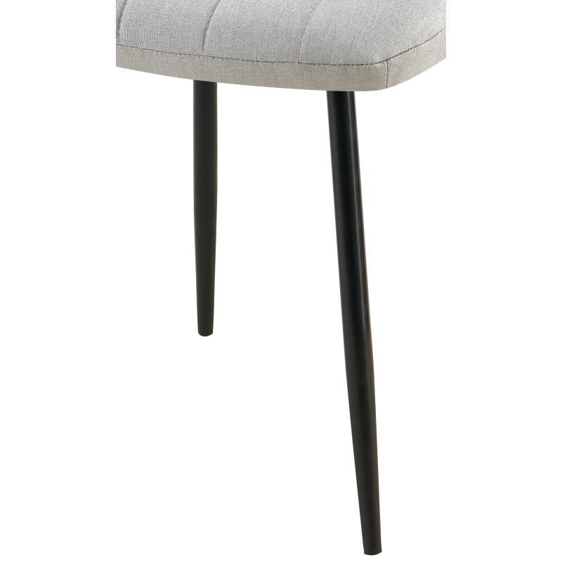 Sedia Dijon, tessuto grigio