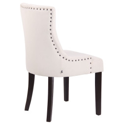 Ensemble de 4 chaises de salle à manger Aberdeen en velours crème antique