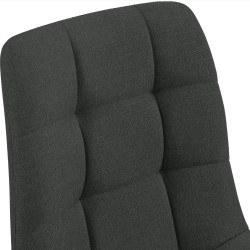 Tilde Silla de comedor, tela gris oscuro