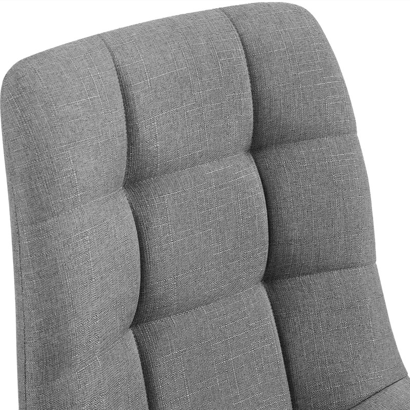 Tilde Silla de comedor de tela gris