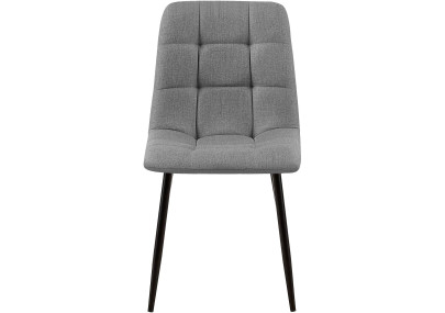 Chaise de salle à manger Tilde en tissu gris