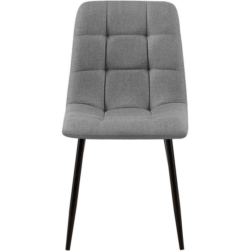 Tilde Silla de comedor de tela gris