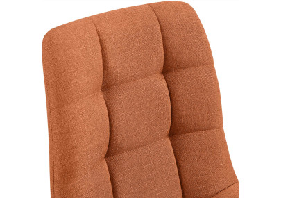 Chaise de salle à manger Tilde en tissu orange
