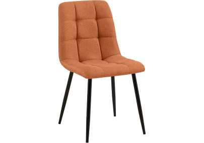 Chaise de salle à manger Tilde en tissu orange