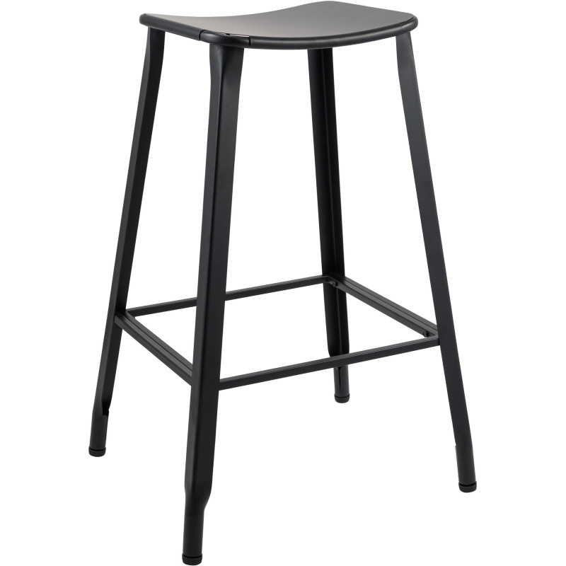 Tabouret de bar pivoine noir