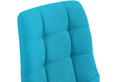 Chaise de salle à manger Tilde, tissu turquoise