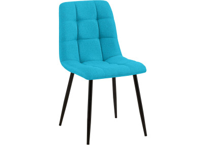 Chaise de salle à manger Tilde, tissu turquoise
