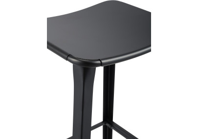 Tabouret de bar Pivoine noir