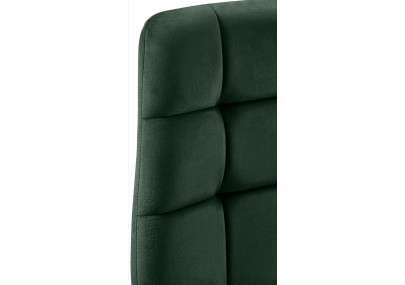 Tilde Silla de Comedor de Terciopelo Verde