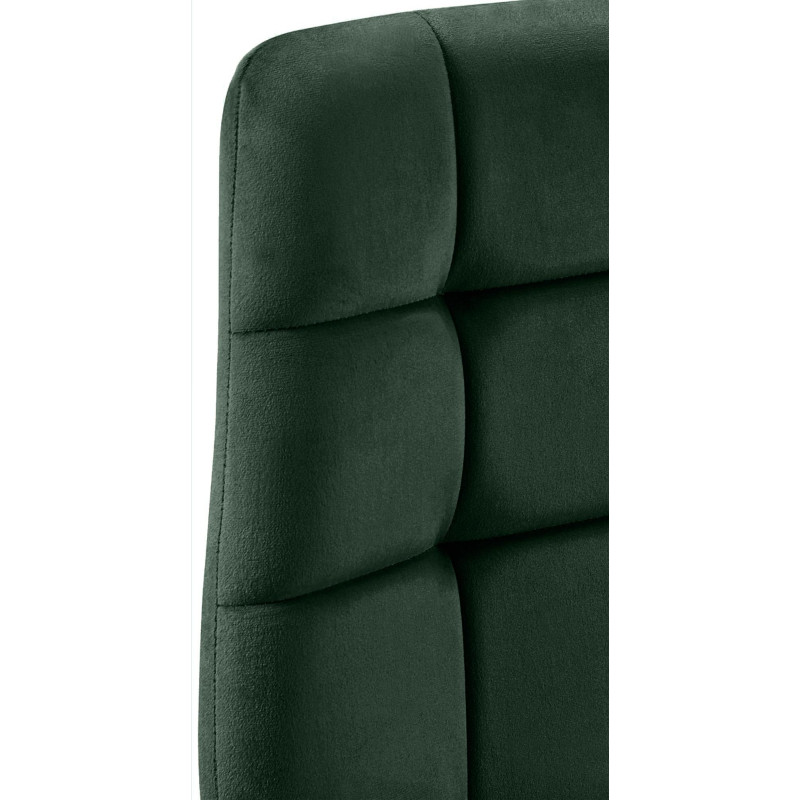 Tilde Silla de Comedor de Terciopelo Verde