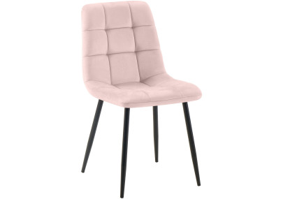 Tilde Silla de comedor, terciopelo, rosa