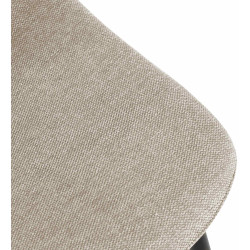 Napier Silla de comedor, tela crema
