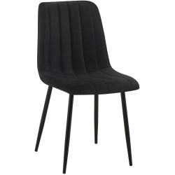 Chaise Dijon, tecido preto