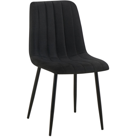 Sedia Dijon, tessuto nero
