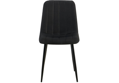 Chaise Dijon, tissu noir
