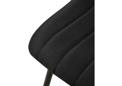 Sedia Dijon, tessuto nero
