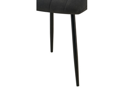 Chaise Dijon, tissu noir